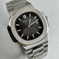 Patek Phillippe Black Silver Dial Watch