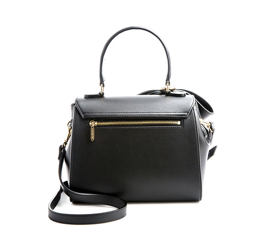 Cottontail - Black Vegan Leather Bag- Winklip