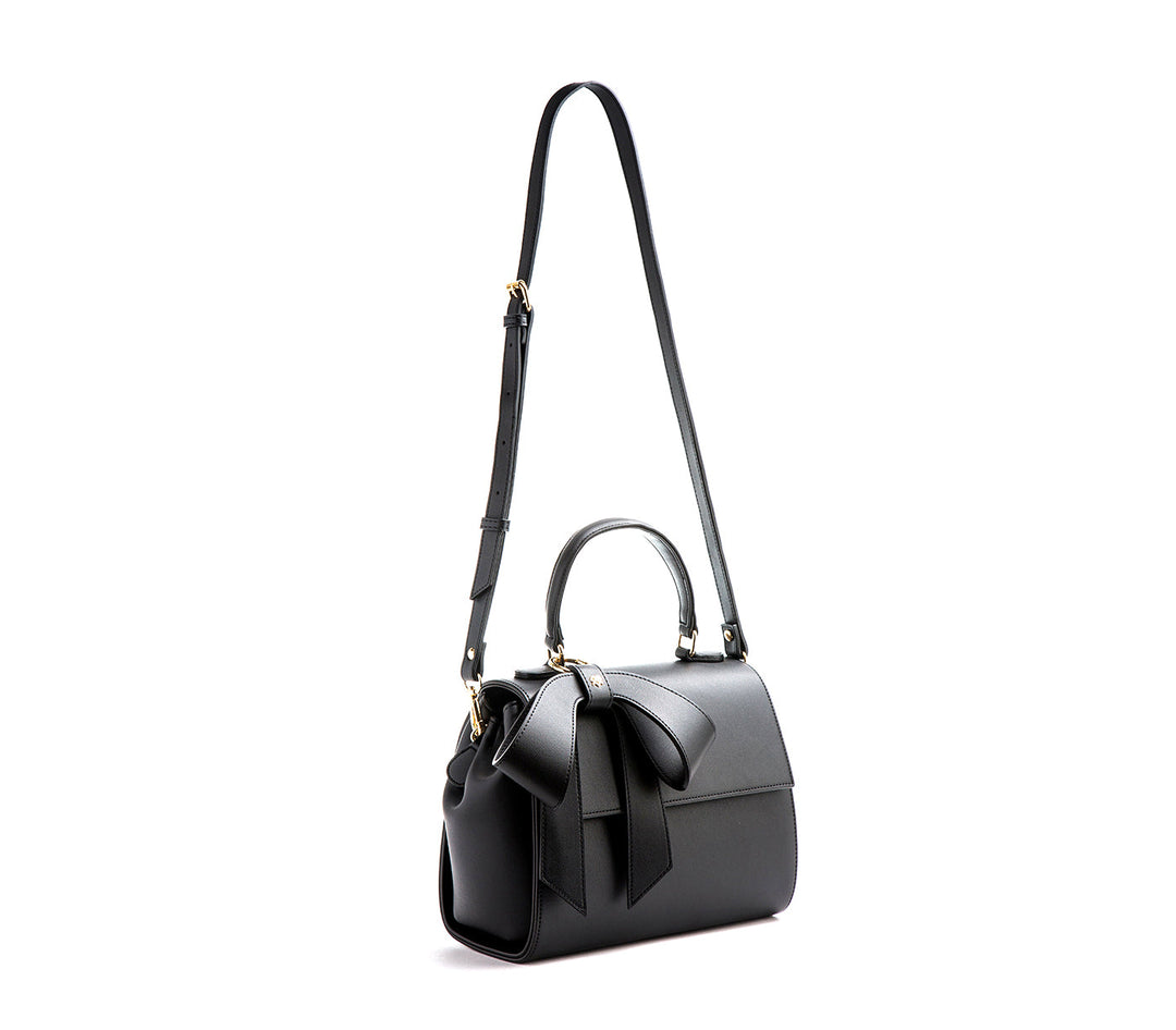 Cottontail - Black Vegan Leather Bag- Winklip