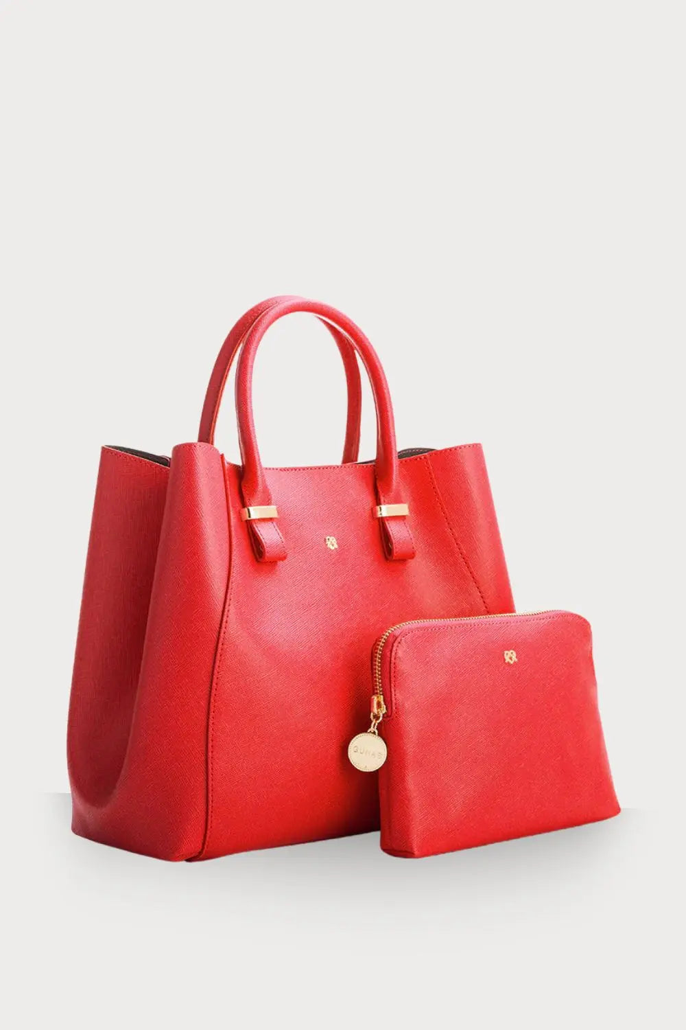 Jane - Red Vegan Leather Satchel - Winklip