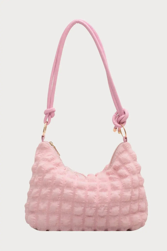 Quilted Bubble Textured Hobo Bag!